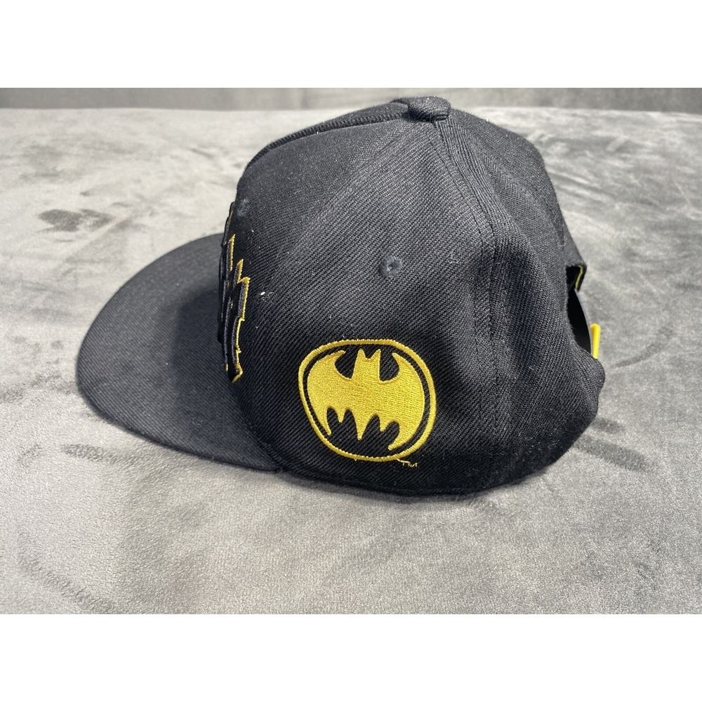 Batman Hat Cap Strap Back Black DC Comics Logo Movie Super Hero Bat Signal - Picture 5 of 8